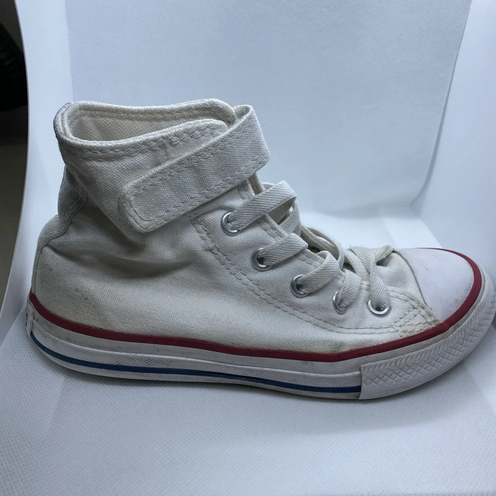 Converse Chuck Taylor All Star White High Top Platform Sneakers Youth Size 13
